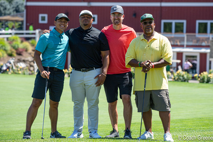 Team of 4 golfers at Tee Up Fore Schools 2022