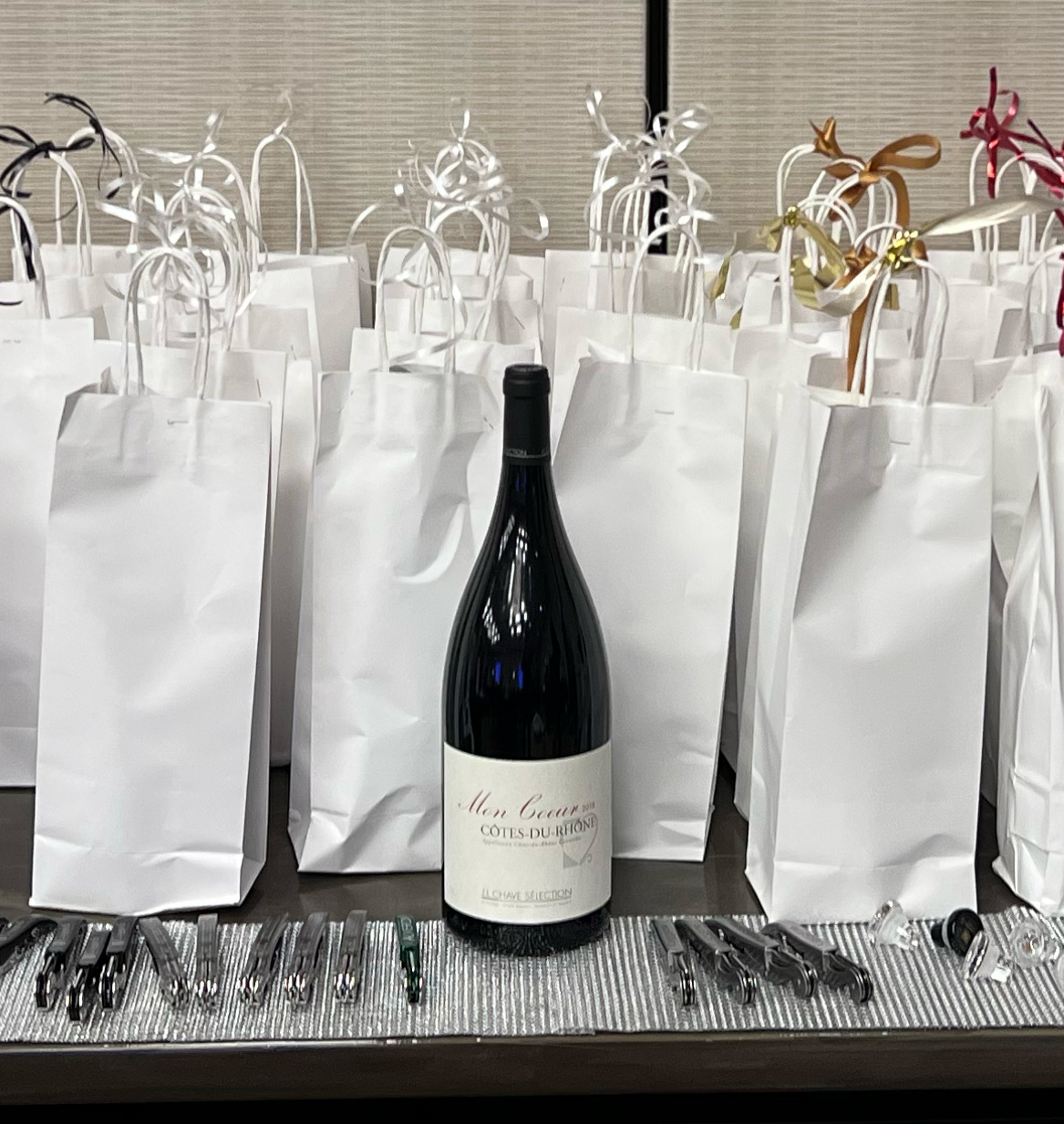 wine wall from 2023 gala